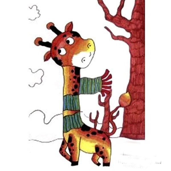 长颈鹿简笔画简单步骤 动物长颈鹿图片简笔画