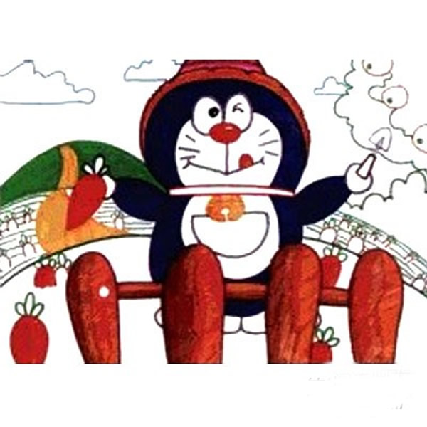 儿童画的哆啦a梦的图片 机器猫怎么画简单画法