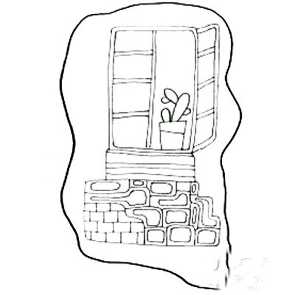 儿童画基础教程 窗外的风景创意儿童画