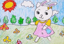 可爱的小兔子姑娘