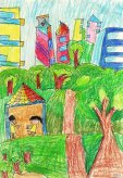 绿色家园儿童画特等奖