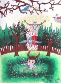 小朋友我爱绿色家园儿童画