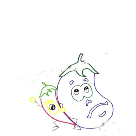 【蔬菜水彩画步骤图】小学生蔬菜创意儿童画