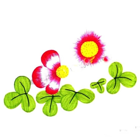 容易上手的儿童水彩画教程步骤_蝶恋花