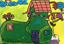 创意鞋子房子
