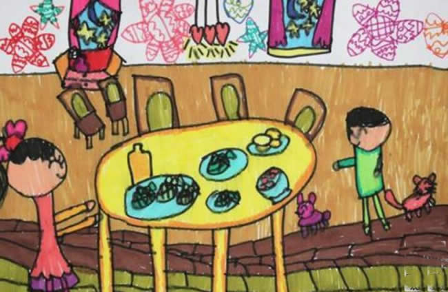 快乐的端午节儿童画作品图片 - 我家的端午节