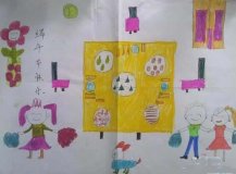 幼儿园中班端午节儿童画