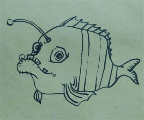 小鱼儿童画图片