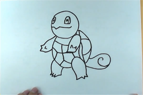 杰尼龟简笔画