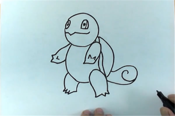 杰尼龟简笔画