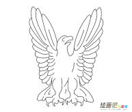 老鹰简笔画图片