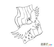老鹰简笔画图片