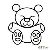 玩具熊简笔画图片