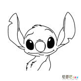 星际宝贝史迪仔卡通简笔画步骤图片大全