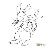 兔妈妈动物简笔画步骤图片大全