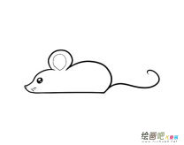 老鼠动物简笔画步骤图片大全