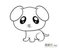 小狗动物简笔画步骤图片大全