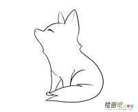 可爱狐狸动物简笔画步骤图片大全