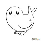 可爱小鸟动物简笔画步骤图片大全