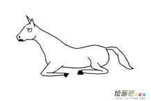 十二生肖马简笔画图片