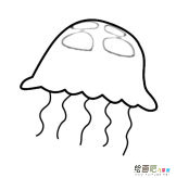 水母简笔画图片