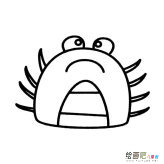 螃蟹简笔画图片
