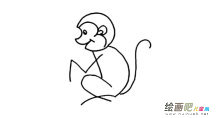 动物猴子简笔画图片