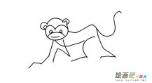 动物猴子简笔画图片