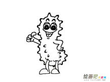 卡通海参简笔画图片