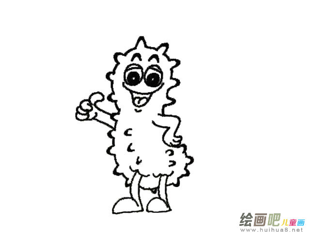 卡通海参简笔画图片