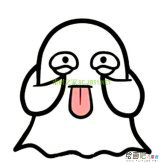 万圣节幽灵简笔画图片