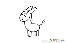 小毛驴简笔画图片
