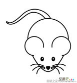 老鼠简笔画图片