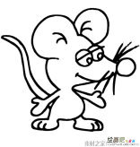 可爱小老鼠简笔画图片大全