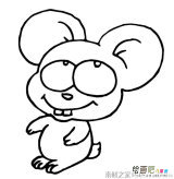 可爱小老鼠简笔画图片