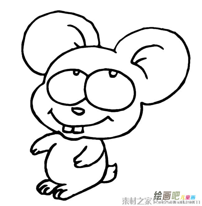 可爱小老鼠简笔画图片
