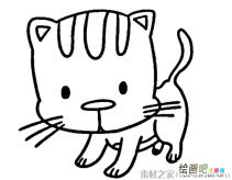 可爱猫咪简笔画图片