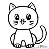 可爱小猫简笔画图片