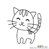 可爱小猫咪简笔画图片