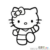 卡通凯蒂猫简笔画图片