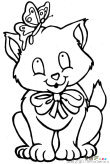卡通小猫简笔画图片