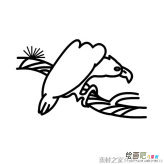 秃鹰简笔画图片