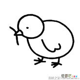可爱小鸡简笔画图片