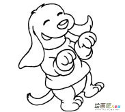 卡通狗简笔画图片