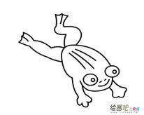 跳跃的青蛙简笔画图片