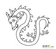 中国龙简笔画图片