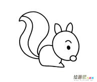 可爱小松鼠简笔画图片
