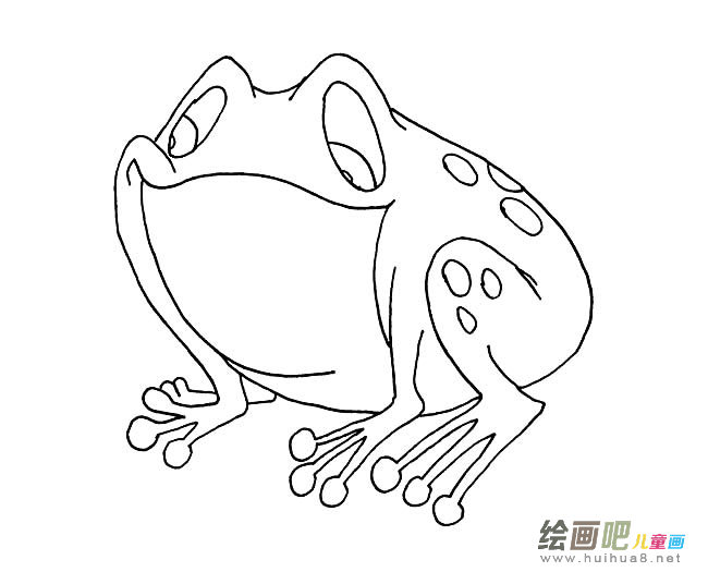 卡通青蛙简笔画图片