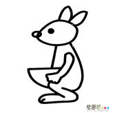 袋鼠简笔画图片