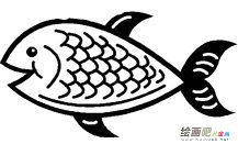鲤鱼简笔画步骤图片大全